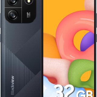 Blackview Wave 6C Akku 5100Mah Handy Ohne Vertrag Günstig, Octa Core 6,52" HD+ Smartphone, 4GB+32GB/1TB Erweiterbar, 8MP+5MP Panorama Kamera, Android 13, 4G Dual SIM, Simlockfreie, 2 Jahre Garantie