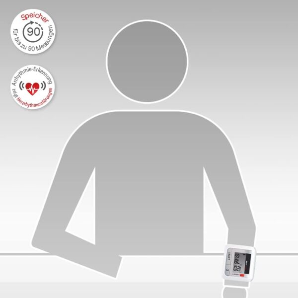 boso medistar+ – Handgelenk Blutdruckmessgerät mit Speicher für 90... - Image 10