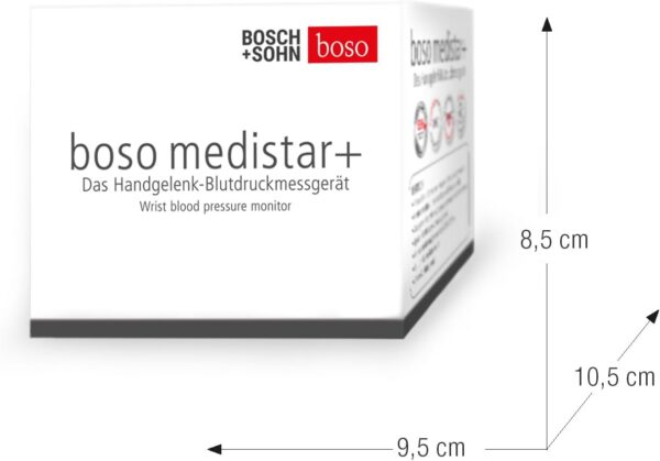 boso medistar+ – Handgelenk Blutdruckmessgerät mit Speicher für 90... - Image 3