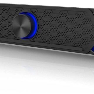 Smalody Soundbar, USB-Soundbar, Gaming-Lautsprecher mit coolen Schwarz