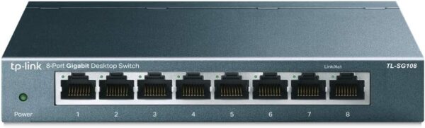 TP-Link TL-SG108 8-Port Gigabit Netzwerk Switch (Plug-and-Play, 8* RJ-45 LAN... - Image 2
