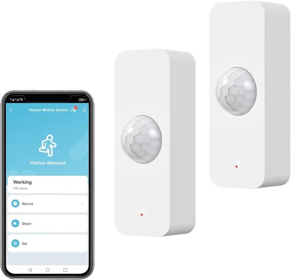 WiFi Bewegungssensor, intelligenter Bewegungsmelder für die 2 Pack