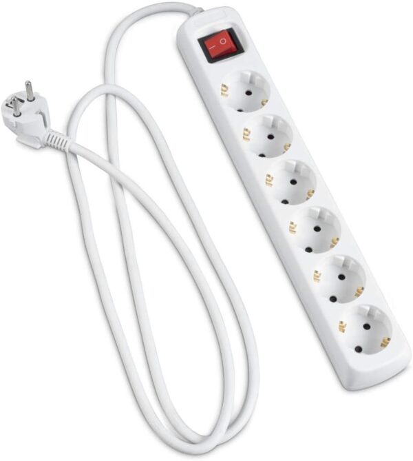 Hama Steckdosenleiste 6-Fach (Mehrfachsteckdose mit Save 6-fach, Weiß - Image 5