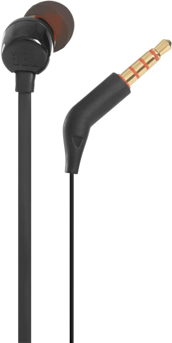 JBL Tune 110 – In-Ear Kopfhörer mit verwicklungsfreiem Flachbandkabel Schwarz - Image 4