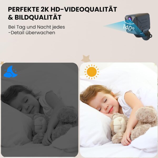 javiscam Mini Überwachungskamera,2K Überwachungskamera,Kamera Überwachung... - Image 4
