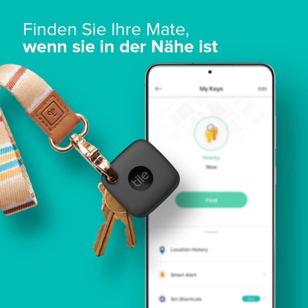 Tile Mate (2022) Bluetooth Schlüsselfinder, 1er Pack, 60m Reichweite, inkl.... - Image 3