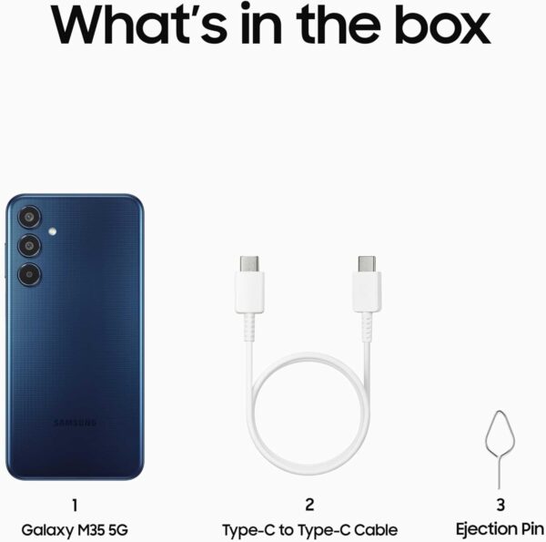 Samsung Galaxy M35 5G 6 GB/128 GB Blau (Dark Blue) Dual-SIM 6GB + 128GB, - Image 8