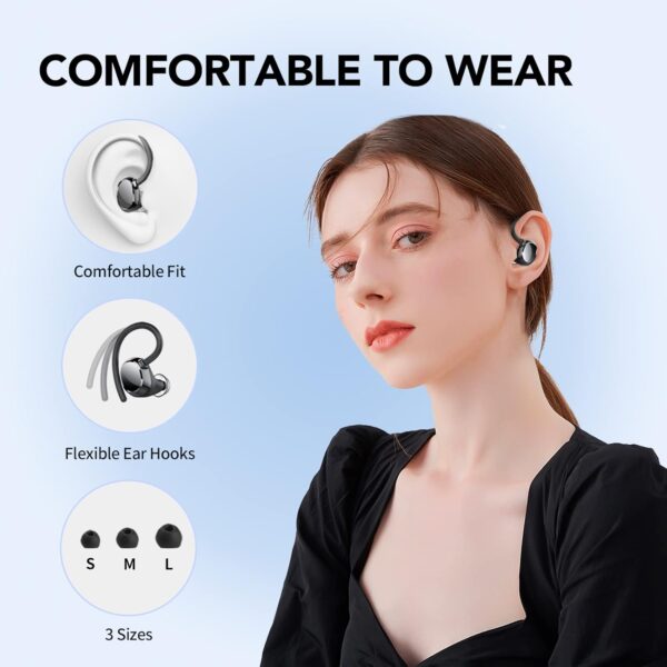 Bluetooth Kopfhörer Sport, Kabellos 5.3, In Ear black - Image 7