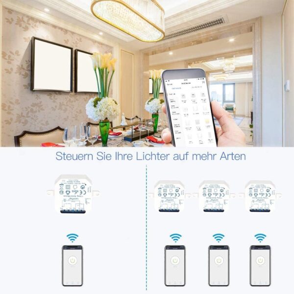 LoraTap 2er Pack WiFi Relais Schalter, Kompatibel mit Alexa & Google... - Image 7