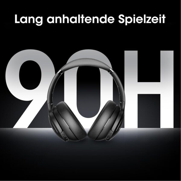 DOQAUS Bluetooth Kopfhörer Over-Ear,90 Std Kabellos Schwarz - Image 2