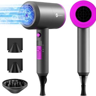 Ionen Föhn AC Motor 1800W Haartrockner, Slopehill Schnelltrocknen Hair Grau
