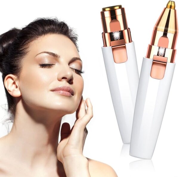 URAQT Gesichtshaarentferner für frauen, 2 in 1 USB Elektrischer Augenbrauen... - Image 9