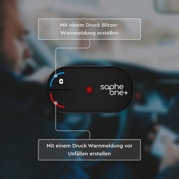Saphe One+ Blitzerwarner für das Auto – Zeigt Blitzer, Gefahren – Daten von... - Image 6