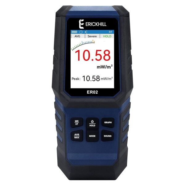 ERICKHILL EMF Messgerät ER-02, EF/MF/RF-Prüfung, wiederaufladbarer...