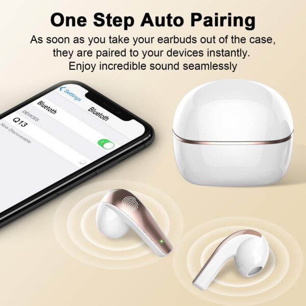 BESNOOW Bluetooth Kopfhörer, Kopfhörer Kabellos 5.3 In Ear... - Image 6