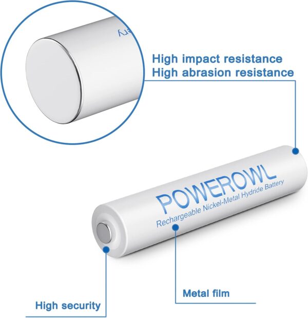Akku AAA POWEROWL Micro NI-MH 16 Stück Batterien 16 Stück - Image 2