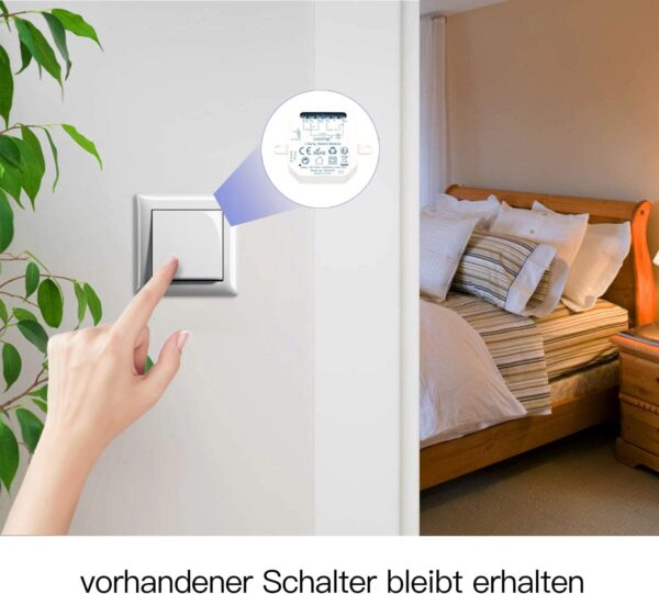 LoraTap 2er Pack WiFi Relais Schalter, Kompatibel mit Alexa & Google... - Image 2