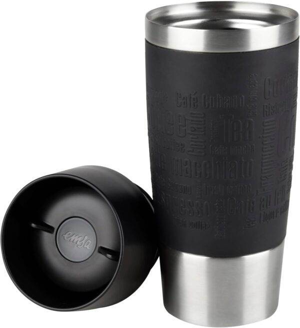 Emsa 513361 Travel Mug Classic Thermo-/Isolierbecher, Schwarz - Image 2