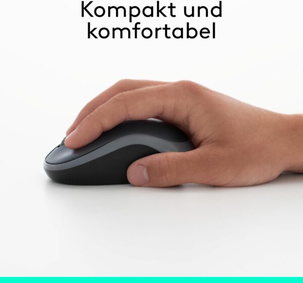Logitech M185 Kabellose Maus, 2,4 GHz mit USB-Nano-Empfänger, 12 Monate... - Image 5