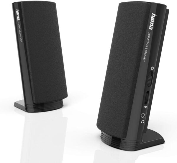 Hama Multimedia Lautsprecher E 80 (PC mit 3,5 mm Klinke, USB,...