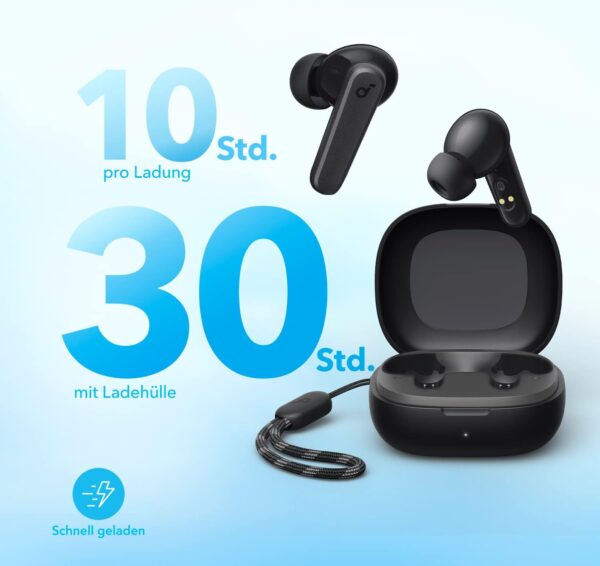 soundcore by Anker P20i Kabellose Bluetooth Kopfhörer in-Ear, 10mm Schwarz - Image 4