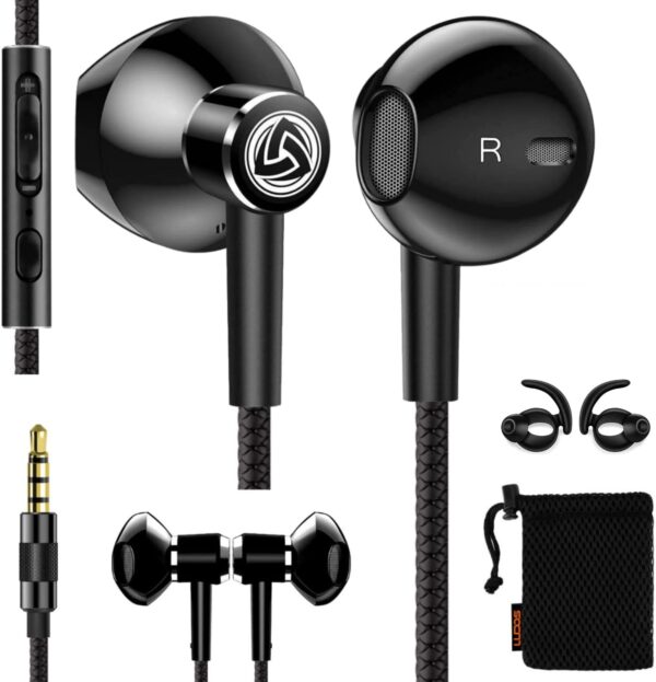 SPECTA Kopfhörer In-Ear Ohrhörer mit Kabel und Mikrofon, 5 Jahre Garantie,...