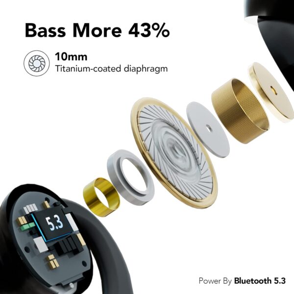 Bluetooth Kopfhörer Sport, Kabellos 5.3, In Ear black - Image 4