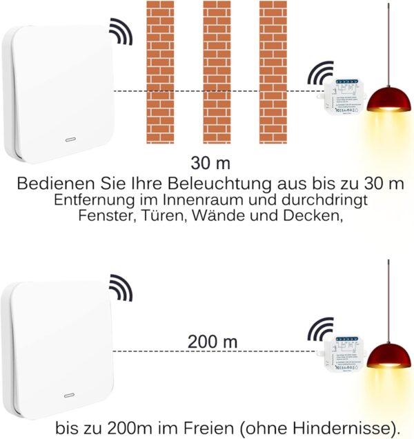230V Funkschalter SET KS5 (vorhandener Schalter bleibt erhalten) Funk Ks5 - Image 5