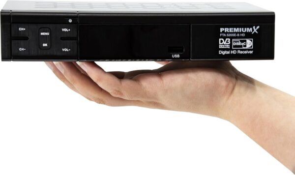 PremiumX Satelliten-Receiver HD 520SE-B FTA Digital SAT TV Receiver DVB-S2... - Image 8