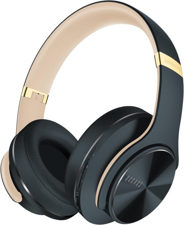Bluetooth Kopfhörer Over Ear, Bis zu 90 Std Kabellose Asphaltgrau