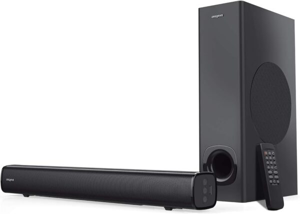 CREATIVE Stage 2.1 Kanal Soundbar mit Subwoofer für TV, Computer und...