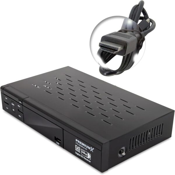 PremiumX Satelliten-Receiver HD 520SE-B FTA Digital SAT TV Receiver DVB-S2... - Image 9
