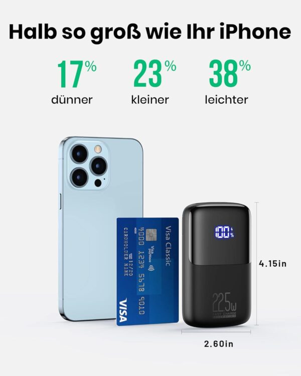INIU Power Bank, 22.5W Fast Charging 10000mAh PowerBank Klein Aber Stark,... - Image 3