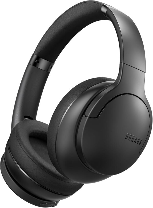 DOQAUS Bluetooth Kopfhörer Over-Ear,90 Std Kabellos Schwarz