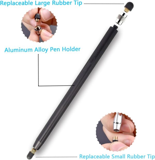 3er Pack Tablet Stift für Alle Tablets, 2 in 1 Touchscreen Stift, Gummi... - Image 2