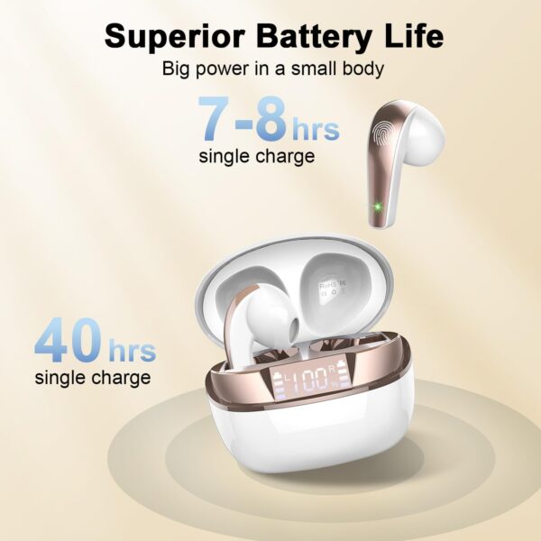 BESNOOW Bluetooth Kopfhörer, Kopfhörer Kabellos 5.3 In Ear... - Image 5
