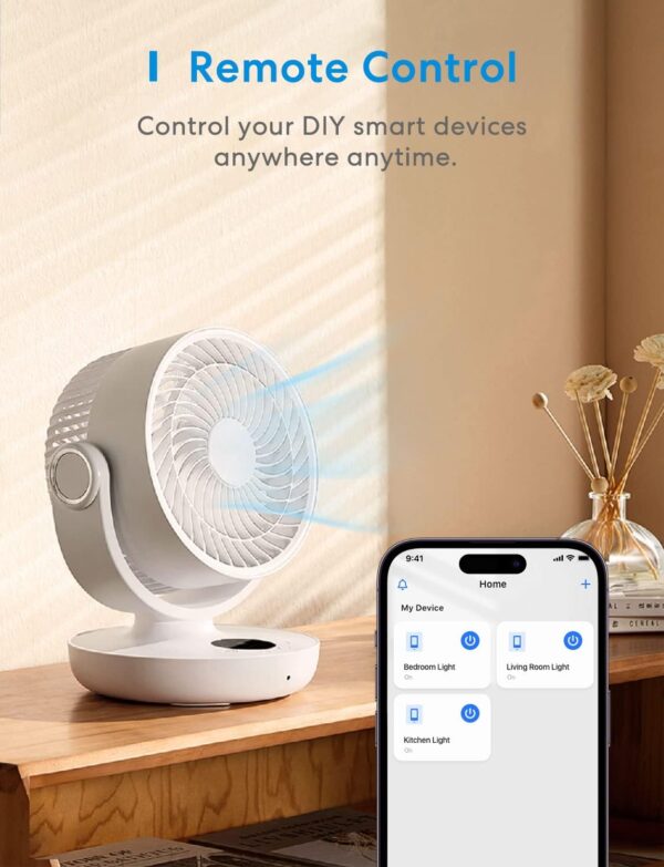 Meross WLAN Schalter Universal WiFi Switch Fernbedienung Sprachsteuerung 1St. - Image 2