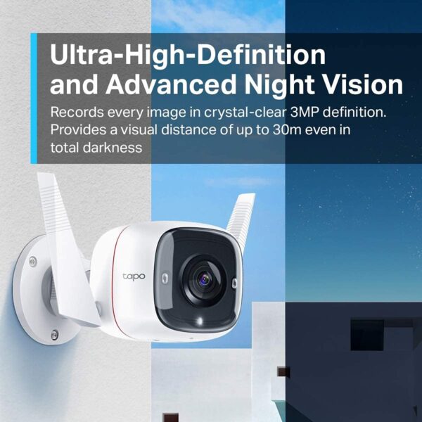 TP-Link Tapo C310 Überwachungskamera Außen, WLAN IP Kamera, 3MP 1-pack - Image 3