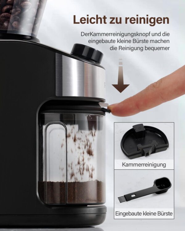 Kaffeemühle, Kaffeemühle Elektrisch mit 25 Mahleinstellungen, Coffee Grinder... - Image 4