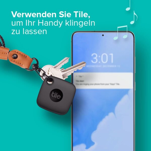 Tile Mate (2022) Bluetooth Schlüsselfinder, 1er Pack, 60m Reichweite, inkl.... - Image 4