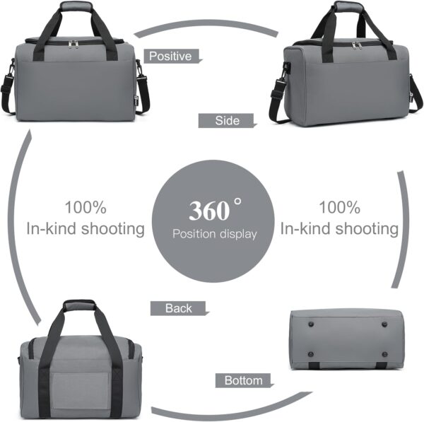 KONO Ryanair Handgepäck 40x20x25 Tasche für Flugzeug Grau - Image 5