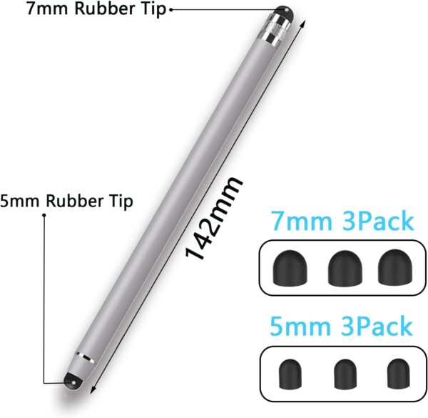 3er Pack Tablet Stift für Alle Tablets, 2 in 1 Touchscreen Stift, Gummi... - Image 3