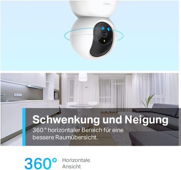 TP-Link Tapo C210 WLAN IP Kamera Überwachungskamera (Linsenschwenkung und... - Image 2