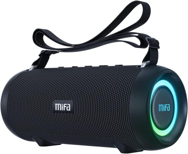 MIFA A90 Bluetooth Lautsprecher 60W kabellos IPX7 wasserdicht RGB-LED-Licht...