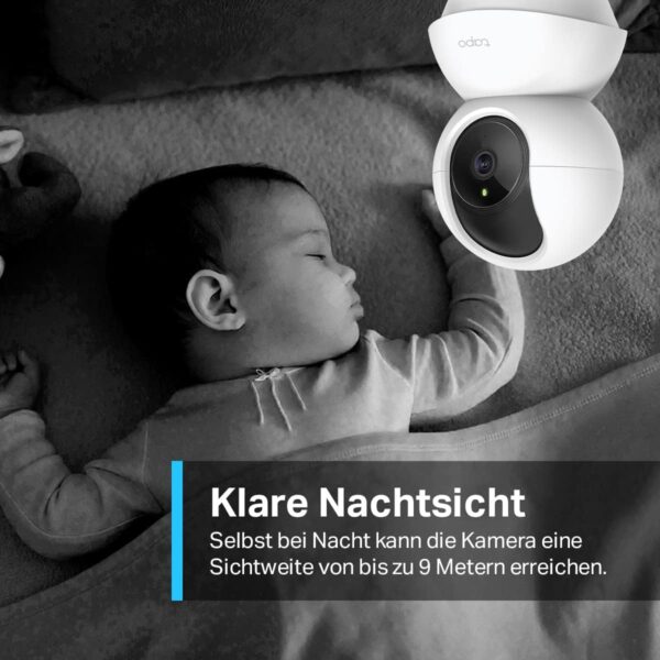 TP-Link Tapo C210 WLAN IP Kamera Überwachungskamera (Linsenschwenkung und... - Image 4