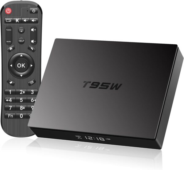 Android TV Box 4GB RAM 64GB ROM S905W2 Quad-Core ARM Cortex-A35, Android...