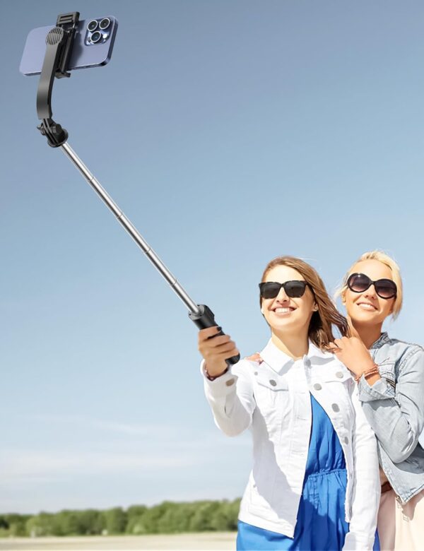 Selfie Stick mit Abnehmbarer Handyhalterung,106 cm Ausziehbares Handy Stativ... - Image 8