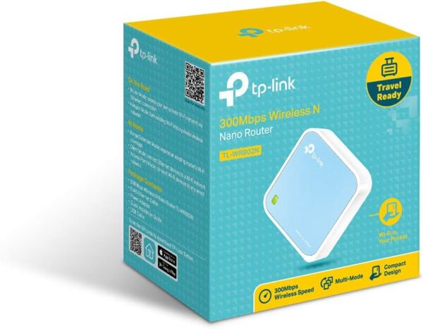 TP-Link TL-WR802N N300 WLAN Nano Router (Tragbar, Accesspoint, TV Adapter,... - Image 5