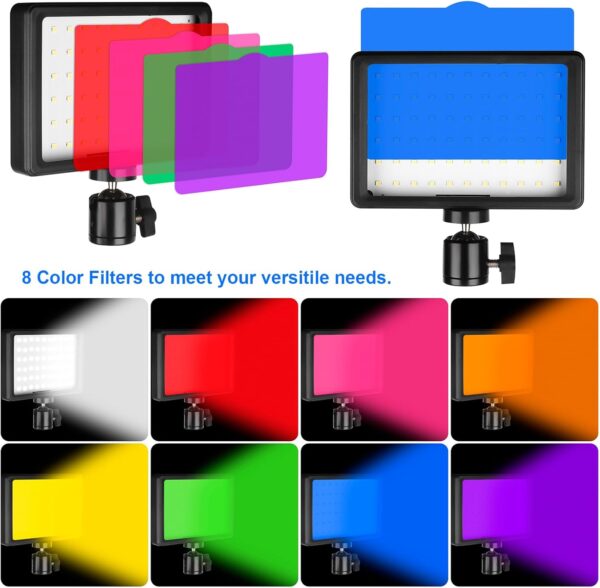 Ci-Fotto LED Fotolicht Video Licht 2-Pack, Dimmbare 5600K USB 2-pack - Image 4