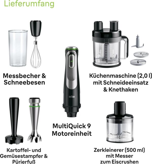Braun MultiQuick 9 MQ 9187XLI – 5-in-1 Stabmixer mit... - Image 9